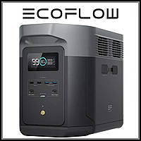 EcoFlow DELTA 2 Max мобільна акумуляторна станція з розетками 220В, підходить для дому, кемпінгу, офісу та аварійного живлення