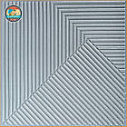 Самоклеюча декоративна 3D панель 500х500х5мм Бамбук Сірий SW-00002878