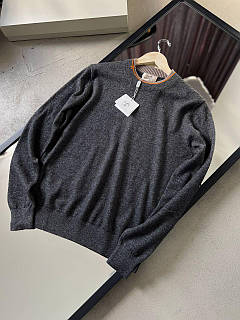 Лонгслів светр Hermès сірого кольору зі 100% кашеміру