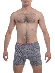 Чоловічі труси шорти облягаючі сімейні, бавовна Атлет Atlet maxi МО 000079 світло-сірі (розміри: 58-68)