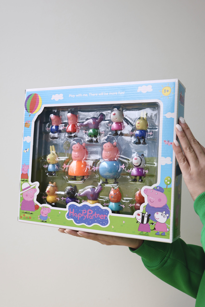 Герої Свинка Пеппа 14 фігурок YM 66 A7, фото 1