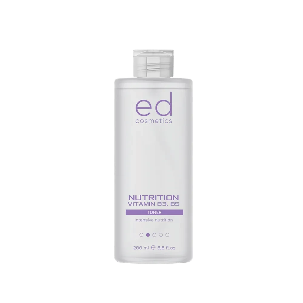 Живильний тонік з ніацинамідом та пантенолом NUTRITION TONER VITAMIN B3, B5 ED Cosmetics, 200 мл, фото 1
