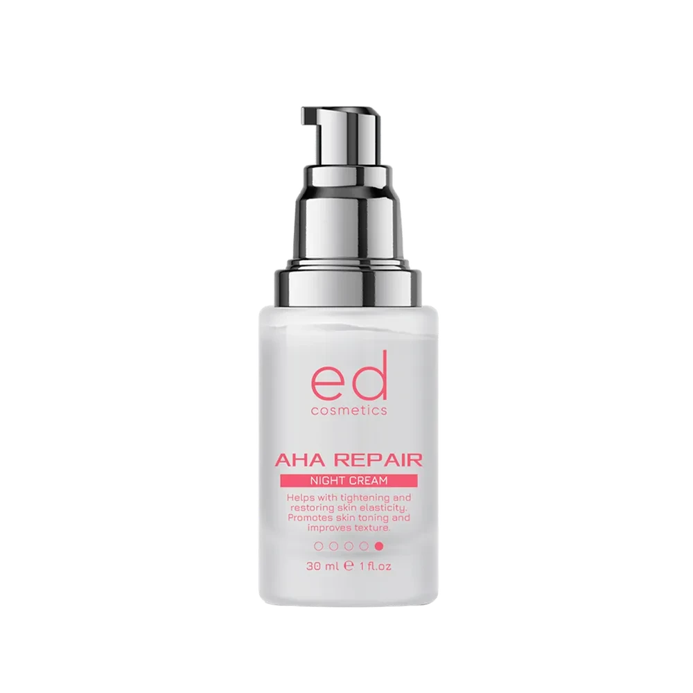 Нічний крем для обличчя з AHA кислотами AHA REPAIR NIGHT CREAM ED Cosmetics, 30 мл, фото 1