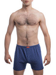 Чоловічі труси шорти облягаючі сімейні 100% бавовна МО top 000030 сині (розміри: 54,56)