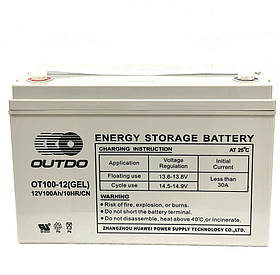 Акумулятор промисловий 12V100Ah (GEL) Outdo