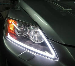 60 см гнучкі денні ходові вогні БІЛІ (ДХО, ДРЛ, DRL). Цена за ПАРУ, фото 5