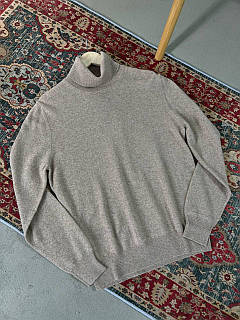 Теплий чоловічий гольф Loro Piana зі 100% кашеміру бежевий цвіт