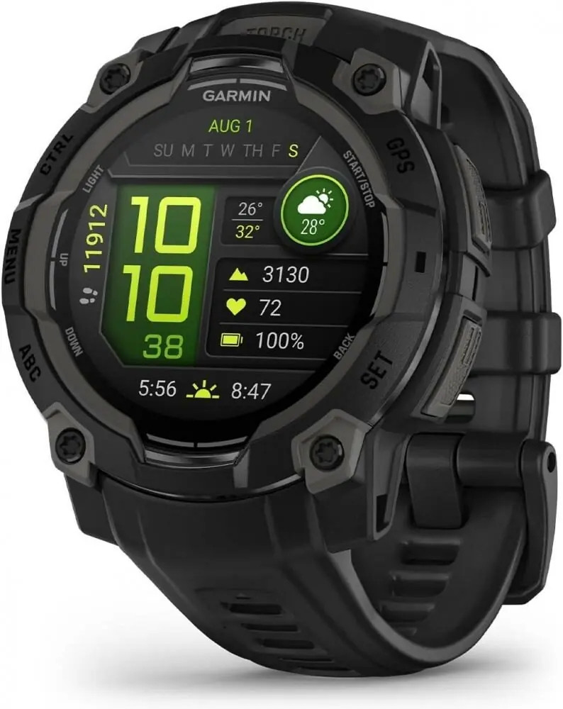 Смарт-годинник Garmin Instinct 3 45mm Amoled Black with Black Band (010-02936-00/40), фото 1