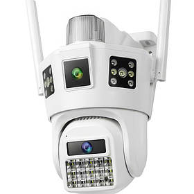 Вулична 4G камера відеоспостереження SD39 Dual Lens 6MP