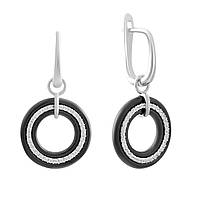 Срібні сережки Proba з, керамікою (2086178)