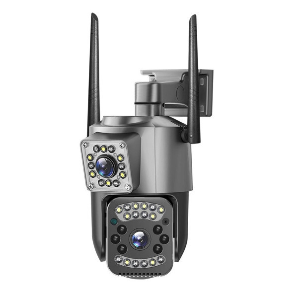 Вулична 4G камера відеоспостереження UKC V380 SC03-4G (2 лінзи, 4 МП), фото 1