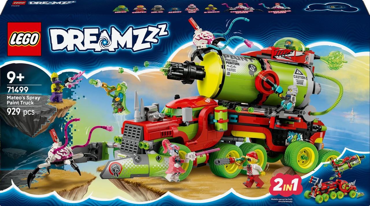 Блоковий конструктор LEGO DREAMZzz Вантажівка Матео з аерозольною фарбою (71499), фото 1