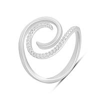 Срібне кільце Proba з фіанітами, вага виробу 3,22 г (2191872) 19 розмір