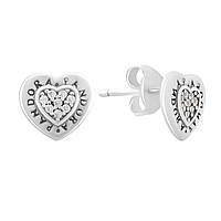 Срібні сережки Proba з фіанітами (2160021)