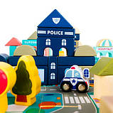 Дерев'яні кубики конструктор великий набір 115 елементів, Kruzzel 23519 Польща, фото 5