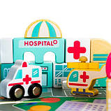 Дерев'яні кубики конструктор великий набір 115 елементів, Kruzzel 23519 Польща, фото 6