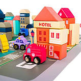 Дерев'яні кубики конструктор великий набір 115 елементів, Kruzzel 23519 Польща, фото 8