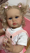 💝РЕАЛЬНІ ФОТО! Лялька реборн дівчинка 60 см з волоссям — Реалістична Reborn Baby Doll Original | Лялька як справжня дитина