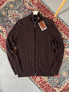 Тепла кашемірова кофта Loro Piana коричневого кольору