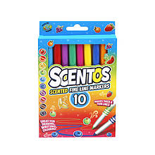 Набір ароматних маркерів з пером для малювання 40720, 10 кольорів