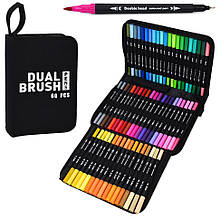 Набір скетч-маркерів MK 5766-60 двосторонні 60 штук