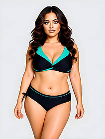 Поділений купальник Fuba 25059 зелений 48 50 52 54 56 розмір