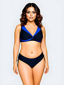 Поділений купальник Fuba 25059 синій 48 50 52 54 56 розмір