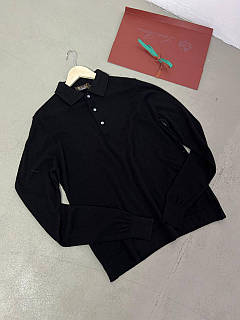 Трикотажна кофта Loro Piana чорного кольору зі 100% кашеміру