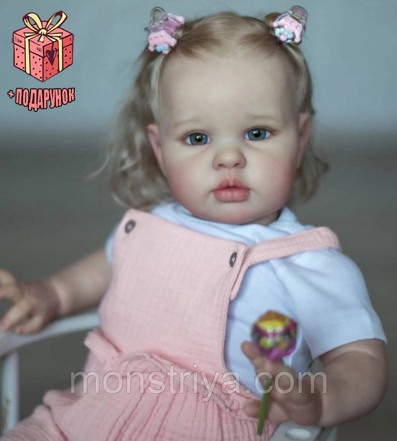 Лялька реборн дівчинка, приголомшлива бешкетна крихітка, фото 1