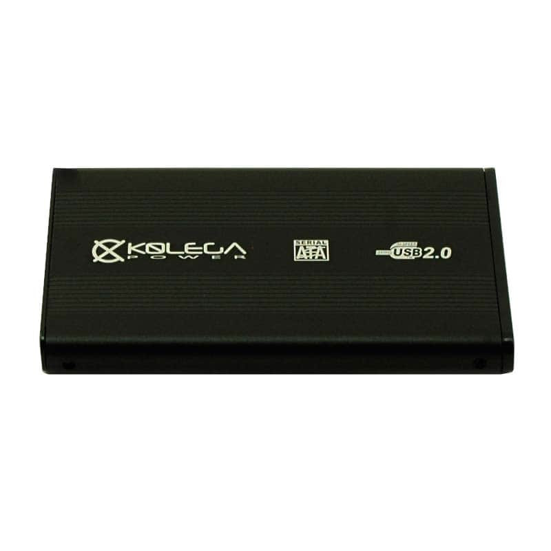 Внешний карман для HDD SATA 2.5" USB 2.0 (алюминиевый) Kolega-Power (Черный) - фото 1 - id-p62575314