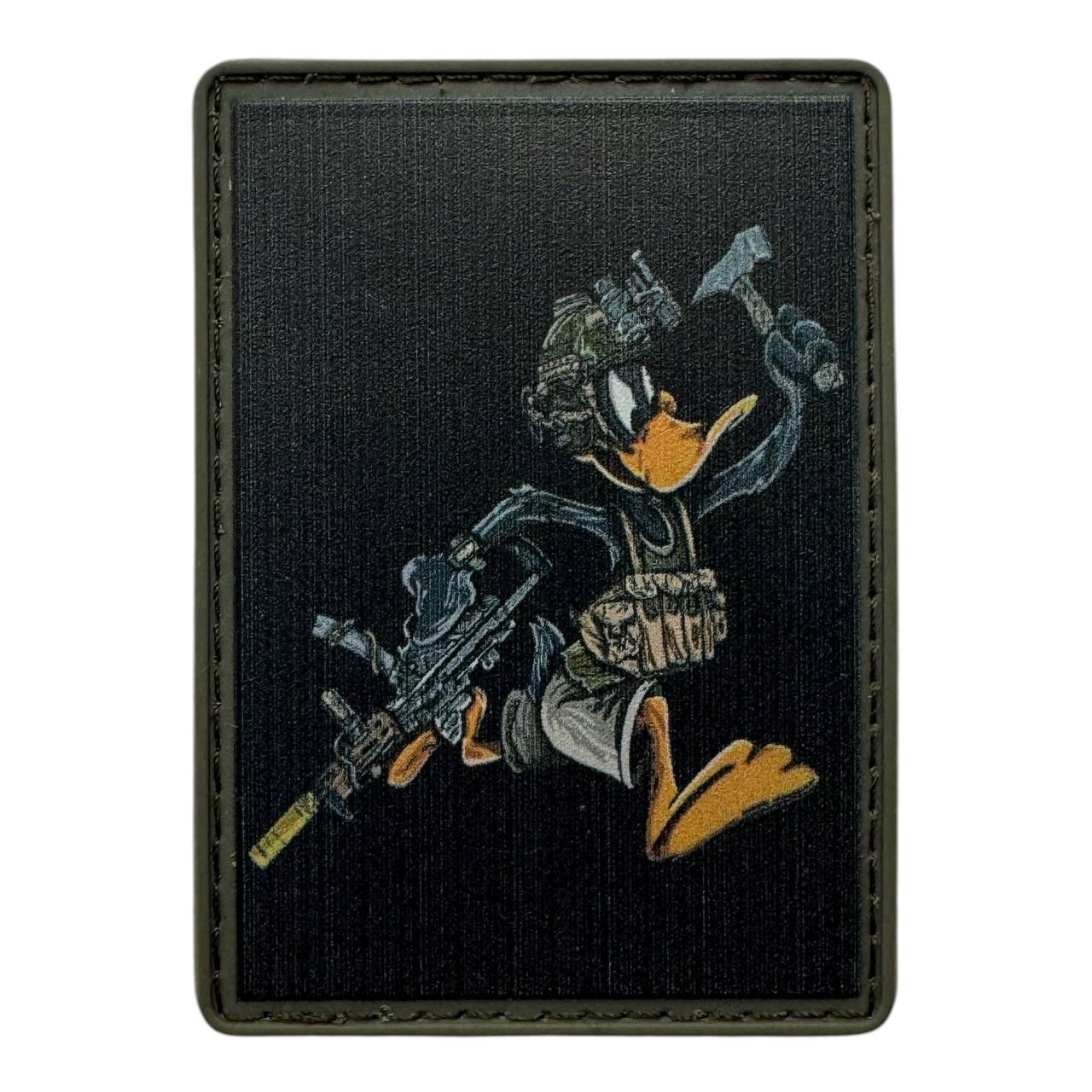 Шеврон Tactical Duck ПВХ на липучці – тактична качка, гумовий патч PVC Velcro