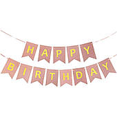 З днем народження гірлянда рожева блискуча GALAXY WKS_20169_RruceroWA