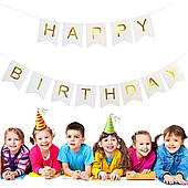 З днем народження гірлянда біла GALAXY NO. 60522_BIA ⁇ A