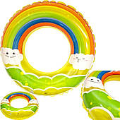 Дитячий круг для плавання в басейні на пляжі — веселка 70 см FDJ NO. 68055_0