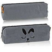 Сумка-пенал Hash school зайчик мордочка сіра SZKOLNE HS-3583_SZARY