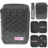 Пенал Paso з 2 відділеннями ластівки чорний ppjs19-022bw SZKOLNE PASO_PPJS19-022BW