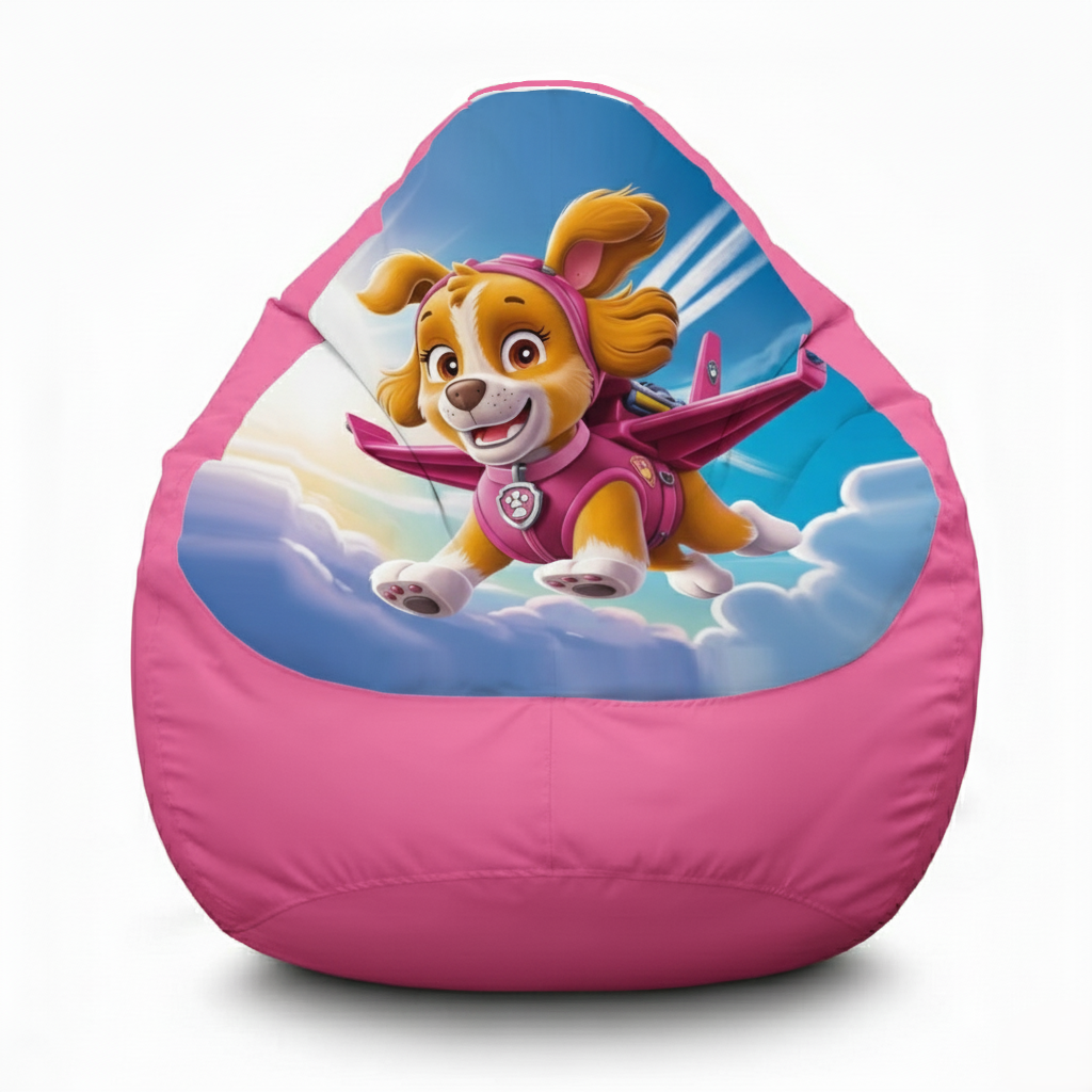 Крісло мішок Щенячий патруль Скай, крісло мішок дитяче Скай, пуфік мішок Paw Patrol, фото 1