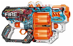 Пістолет механічний з подвійним барабаном та м'якими кулями №BH102