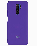 Чохол силіконовий Premium для Xiaomi Redmi 9 протиударний з мікрофіброю всередині фіолетовий