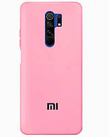 Чохол силіконовий Premium для Xiaomi Redmi 9 протиударний із мікрофіброю всередині рожевий