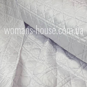 Плащівка стьобана двостороння матова Тропа Dior Наповнювач мікропух 100 гм щільність Білий