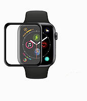Захисне скло Ceramic для Apple Watch 38mm ударостійке гнучке з повним захистом від подряпин чорне