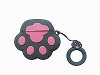 Чохол силіконовий 3D для AirPods захисний з оригінальним дизайном для комфортного використання сірий