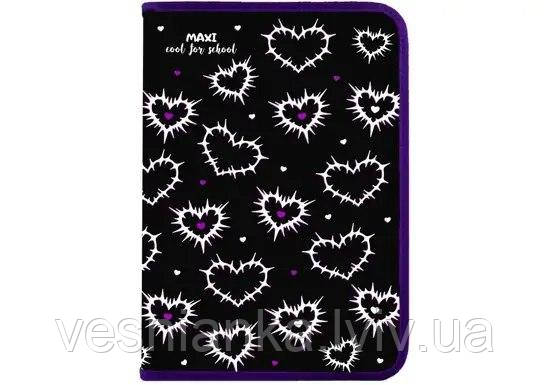 Шкільна папка А4 на замочку "Серце", МХ32069 MAXI, фото 1