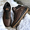 Зимові чоловічі шкіряні черевики, кросівки коричневі утеплені з натуральної шкіри на хутрі на зиму для чоловіків, розмір 40-45, фото 2
