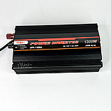 Інвертор перетворювач напруги 12В-220В UKC 1300 Вт з модифікованою синусоїдою, автоматичною зарядкою та USB, AAS-130-Black, фото 6