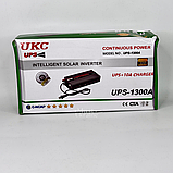 Інвертор перетворювач напруги 12В-220В UKC 1300 Вт з модифікованою синусоїдою, автоматичною зарядкою та USB, AAS-130-Black, фото 10
