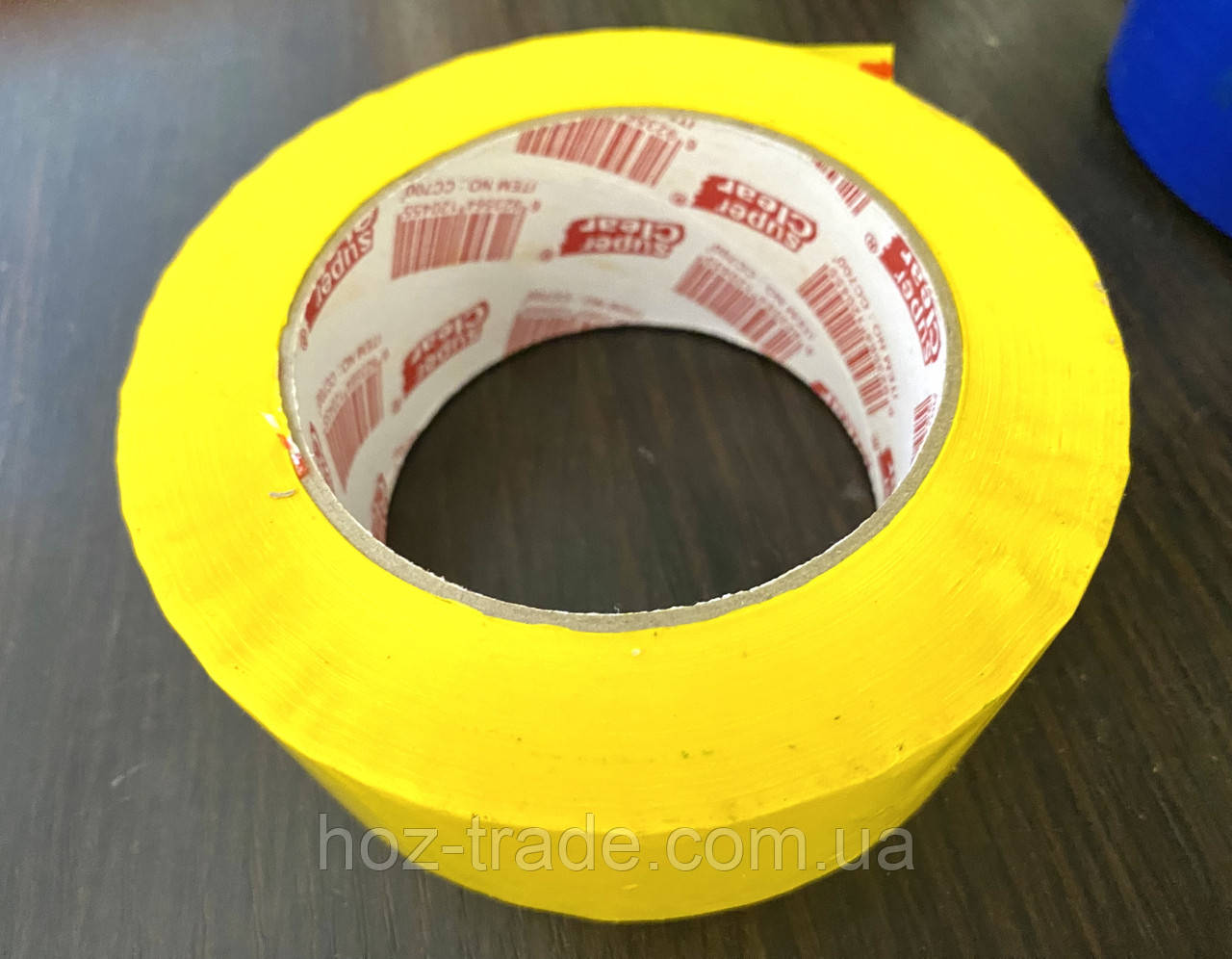 Скотч жовтий кольоровий Super Clear 125 м. Суперлипкий!, фото 1