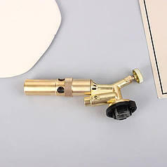 Латунний газовий пальник з п'єзопідпалом FLAME GUN QM на цанговий балон