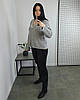 Светр жіночий вільного крою сірий. One Size, фото 9
